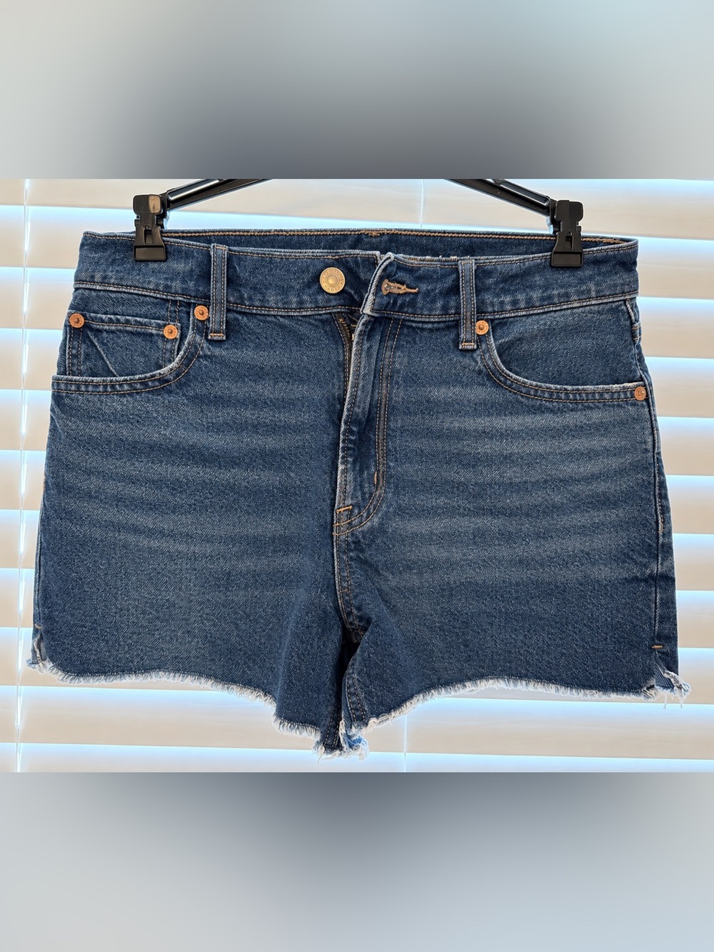 American Eagle Outfitters Women’s Dark Blue Denim Shorts